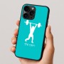 כיסוי בעיצוב אישי עם השם שלך לדגם - Apple iPhone 16 Pro בעיצוב הרמת משקולות