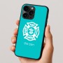 כיסוי בעיצוב אישי עם השם שלך לדגם - Apple iPhone 16 Pro בעיצוב כבאי - תגית