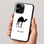 כיסוי בעיצוב אישי עם השם שלך לדגם - Apple iPhone 16 Pro בעיצוב גמל