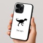 כיסוי בעיצוב אישי עם השם שלך לדגם - Apple iPhone 16 Pro בעיצוב דינוזאור