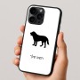 כיסוי בעיצוב אישי עם השם שלך לדגם - Apple iPhone 16 Pro בעיצוב כלב