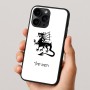 כיסוי בעיצוב אישי עם השם שלך לדגם - Apple iPhone 16 Pro בעיצוב דרקון