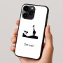 כיסוי בעיצוב אישי עם השם שלך לדגם - Apple iPhone 16 Pro בעיצוב ג'ירפה באפריקה