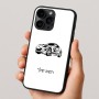 כיסוי בעיצוב אישי עם השם שלך לדגם - Apple iPhone 16 Pro בעיצוב מכונית