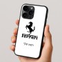 כיסוי בעיצוב אישי עם השם שלך לדגם - Apple iPhone 16 Pro בעיצוב פרארי