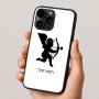 כיסוי בעיצוב אישי עם השם שלך לדגם - Apple iPhone 16 Pro בעיצוב קופידון