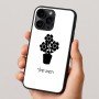 כיסוי בעיצוב אישי עם השם שלך לדגם - Apple iPhone 16 Pro בעיצוב פרח