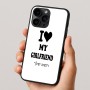 כיסוי בעיצוב אישי עם השם שלך לדגם - Apple iPhone 16 Pro בעיצוב אוהב את החברה שלי
