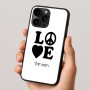 כיסוי בעיצוב אישי עם השם שלך לדגם - Apple iPhone 16 Pro בעיצוב אהבה
