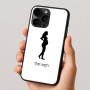 כיסוי בעיצוב אישי עם השם שלך לדגם - Apple iPhone 16 Pro בעיצוב אישה בהריון