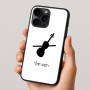 כיסוי בעיצוב אישי עם השם שלך לדגם - Apple iPhone 16 Pro בעיצוב כינור