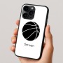 כיסוי בעיצוב אישי עם השם שלך לדגם - Apple iPhone 16 Pro בעיצוב כדורסל