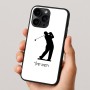 כיסוי בעיצוב אישי עם השם שלך לדגם - Apple iPhone 16 Pro בעיצוב שחקן גולף