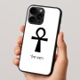 כיסוי בעיצוב אישי עם השם שלך לדגם - Apple iPhone 16 Pro בעיצוב אנק - מפתח החיים המצרי
