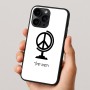 כיסוי בעיצוב אישי עם השם שלך לדגם - Apple iPhone 16 Pro בעיצוב גלובוסי שלום