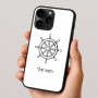כיסוי בעיצוב אישי עם השם שלך לדגם - Apple iPhone 16 Pro בעיצוב הגה - קפטן - ים