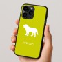 כיסוי בעיצוב אישי עם השם שלך לדגם - Apple iPhone 16 Pro בעיצוב כלב