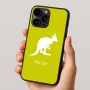 כיסוי בעיצוב אישי עם השם שלך לדגם - Apple iPhone 16 Pro בעיצוב קנגורו