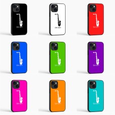 כיסוי בעיצוב אישי עם השם שלך לדגם - Apple iPhone 16 בעיצוב סקסופון