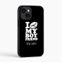 כיסוי בעיצוב אישי עם השם שלך לדגם - Apple iPhone 16 בעיצוב נשקי את חבר שלי
