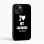 כיסוי בעיצוב אישי עם השם שלך לדגם - Apple iPhone 16 בעיצוב אוהב את החברה שלי