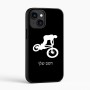 כיסוי בעיצוב אישי עם השם שלך לדגם - Apple iPhone 16 בעיצוב רוכב אופניים