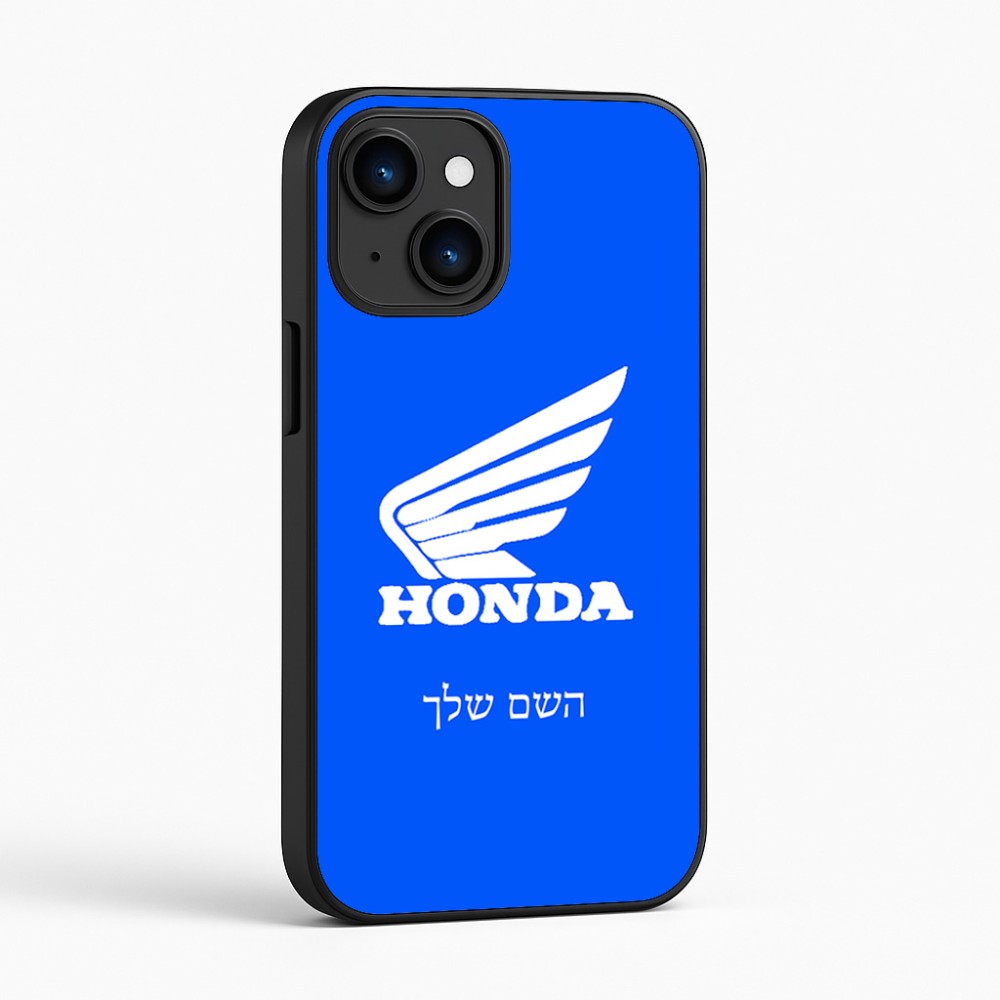 כיסוי בעיצוב אישי עם השם שלך לדגם - Apple iPhone 16 בעיצוב הונדה