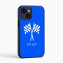 כיסוי בעיצוב אישי עם השם שלך לדגם - Apple iPhone 16 בעיצוב דגל המירוץ
