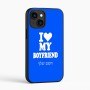 כיסוי בעיצוב אישי עם השם שלך לדגם - Apple iPhone 16 בעיצוב אוהבת את החבר שלי