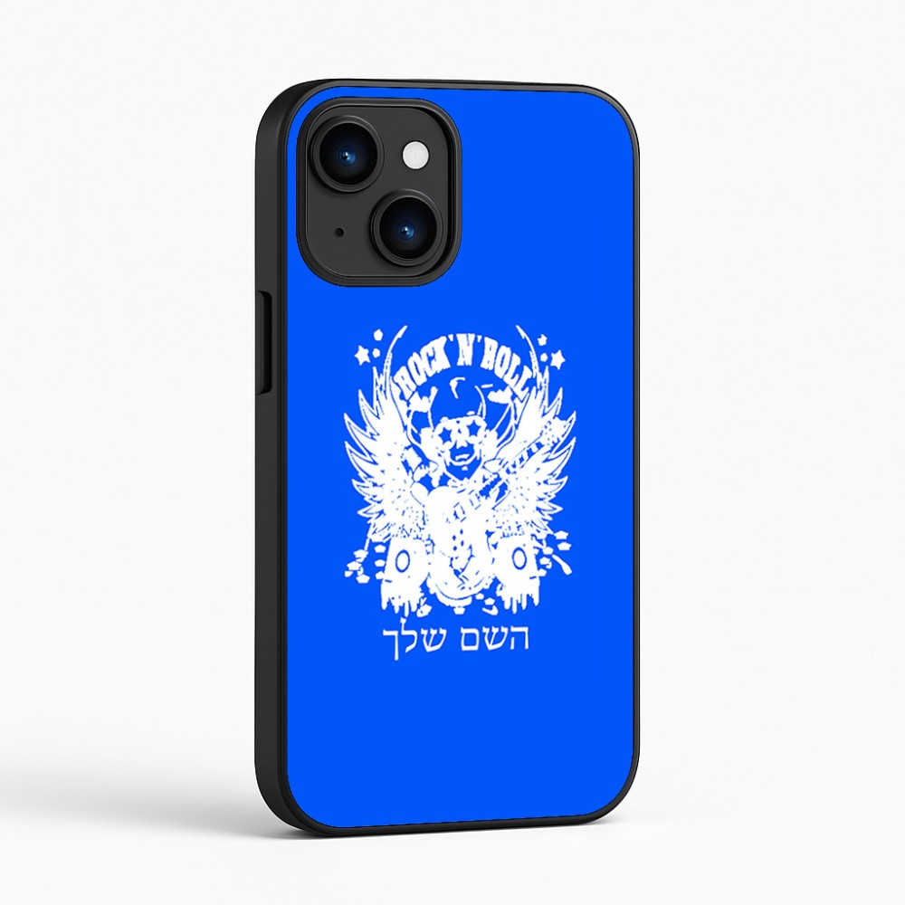 כיסוי בעיצוב אישי עם השם שלך לדגם - Apple iPhone 16 בעיצוב רוקנרול