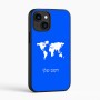 כיסוי בעיצוב אישי עם השם שלך לדגם - Apple iPhone 16 בעיצוב מפת העולם