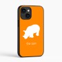 כיסוי בעיצוב אישי עם השם שלך לדגם - Apple iPhone 16 בעיצוב קרנף