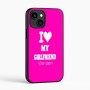 כיסוי בעיצוב אישי עם השם שלך לדגם - Apple iPhone 16 בעיצוב אוהב את החברה שלי