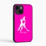 כיסוי בעיצוב אישי עם השם שלך לדגם - Apple iPhone 16 בעיצוב שחקן הוקי