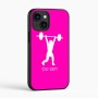 כיסוי בעיצוב אישי עם השם שלך לדגם - Apple iPhone 16 בעיצוב הרמת משקולות