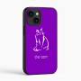 כיסוי בעיצוב אישי עם השם שלך לדגם - Apple iPhone 16 בעיצוב חתול