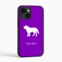 כיסוי בעיצוב אישי עם השם שלך לדגם - Apple iPhone 16 בעיצוב כלב
