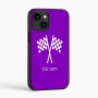 כיסוי בעיצוב אישי עם השם שלך לדגם - Apple iPhone 16 בעיצוב דגל המירוץ