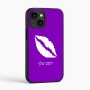 כיסוי בעיצוב אישי עם השם שלך לדגם - Apple iPhone 16 בעיצוב שפתיים - נשיקה