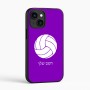 כיסוי בעיצוב אישי עם השם שלך לדגם - Apple iPhone 16 בעיצוב כדור כדורעף