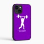 כיסוי בעיצוב אישי עם השם שלך לדגם - Apple iPhone 16 בעיצוב הרמת משקולות