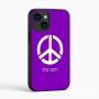כיסוי בעיצוב אישי עם השם שלך לדגם - Apple iPhone 16 בעיצוב סמל השלום