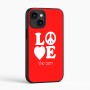 כיסוי בעיצוב אישי עם השם שלך לדגם - Apple iPhone 16 בעיצוב אהבה