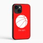 כיסוי בעיצוב אישי עם השם שלך לדגם - Apple iPhone 16 בעיצוב כדורסל