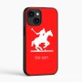 כיסוי בעיצוב אישי עם השם שלך לדגם - Apple iPhone 16 בעיצוב שחקן פולו - סוס