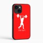 כיסוי בעיצוב אישי עם השם שלך לדגם - Apple iPhone 16 בעיצוב הרמת משקולות