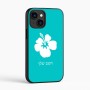 כיסוי בעיצוב אישי עם השם שלך לדגם - Apple iPhone 16 בעיצוב פרח היביסקוס