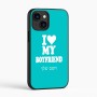 כיסוי בעיצוב אישי עם השם שלך לדגם - Apple iPhone 16 בעיצוב אוהבת את החבר שלי