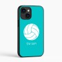 כיסוי בעיצוב אישי עם השם שלך לדגם - Apple iPhone 16 בעיצוב כדור כדורעף