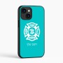 כיסוי בעיצוב אישי עם השם שלך לדגם - Apple iPhone 16 בעיצוב כבאי - תגית